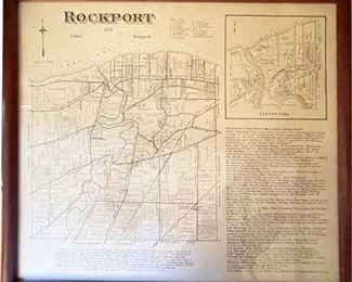 Lot 055   0 Bid(s)
Vintage Rockport, OH 1879 Reproduction Framed Map