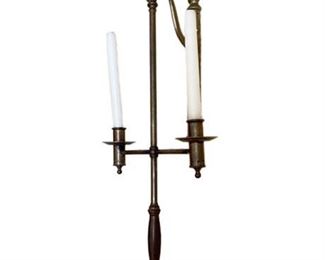 Lot 061   0 Bid(s)
Reproduction 19th C Brass Wall Mount Candle Torchiere
