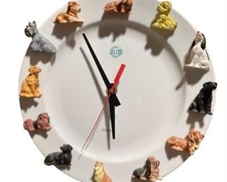 Lot 112   0 Bid(s)
Sculptured Ceramic Dog Wall Clock, Quartz