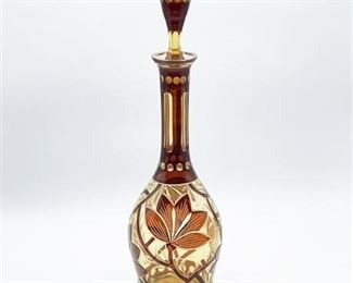 Lot 136   0 Bid(s)
Famosa Austrian Amber Cut glass Decanter