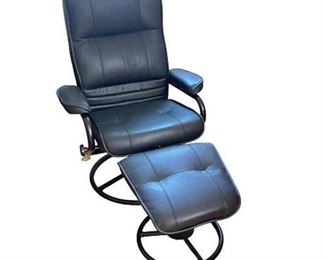 Lot 200   0 Bid(s)
Black Leather Recliner and Footstool