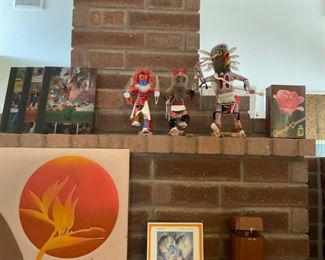 Kachinas and books 