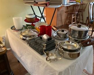 Pots and pans, serving pieces