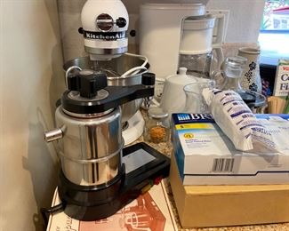 Kitchen and kitchen aid mixer 