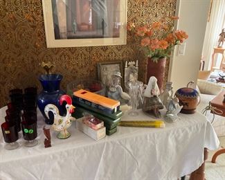 Lladro, glasses, decor 