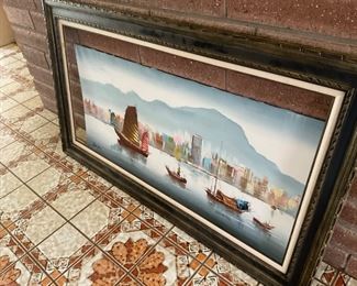 Sampan oil painting NOW 20