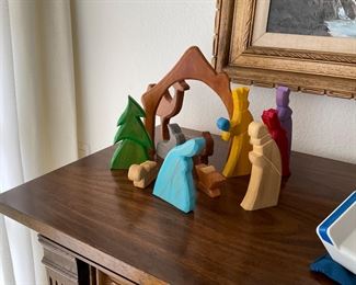 Nativity made by homeowner