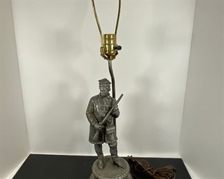 Civil War Figure Lamp