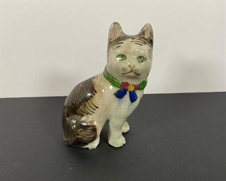 19th Century Ceramic Persian Cat