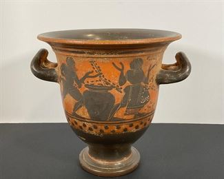 Ancient Greek Style Bell Krated Terracotta Vase