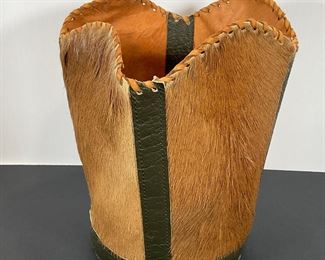 Cow Hide (trash can)