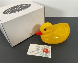Ryan Blyth Art Glass Duck
