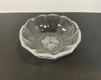 Val St Lambert Crystal Dish