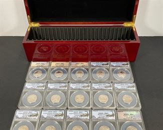 (25) ANACS MS67 Quarter Collection