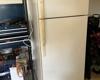 Refrigerator in garage