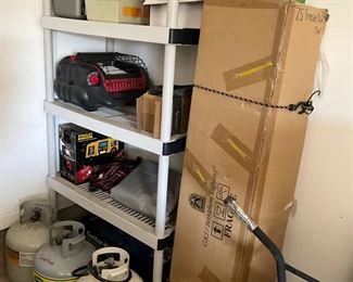 Garage (shelving may be purchased)