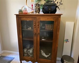 Antique curio cabinet