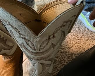 Justin boots in closet