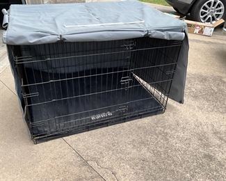 XL large dog kennel with cover and Kong pad