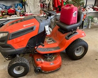 Garage - Husqvarna riding mower