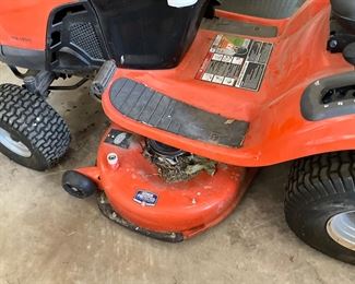 Garage - Husqvarna riding mower