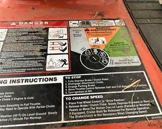 Garage - Husqvarna riding mower