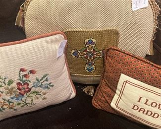 Needlepoint pillows