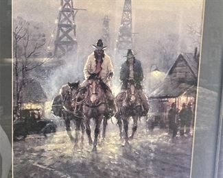 Texas oil wells - G. Harvey Art
