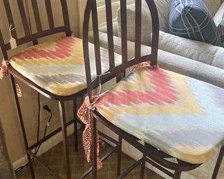 Two of a set of four barstools
