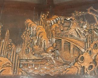 Top carving on the chest