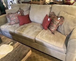 One of two matching sofas