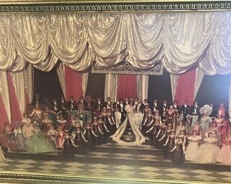 Large framed 1985 Rose Festival Queen and her court