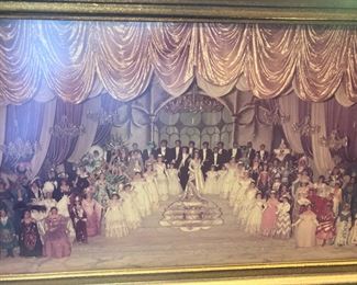 Large framed 1983 Rose Festival Queen and her court