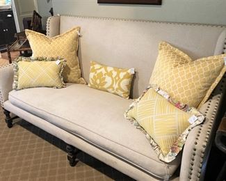 Sofa  with nail-head trim