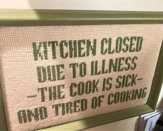Needlepoint for the kitchen