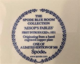 Platter from The Spode Blue Room Collection "Aesop's Fables" 