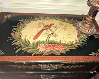 Hand-painted 4- drawer chest