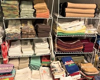 Napkins, placemats, etc.