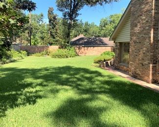 Make your way to through the back yard to . . . 