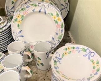 "Floral Bow " -Herend Village Pottery - hand painted in Hungary