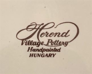 Herend Village Pottery - hand painted in Hungary