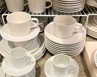 White dishes