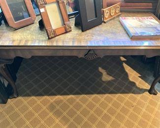 Coffee table; frames