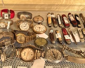 Watches and pocket knives