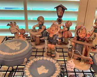 Hummels; Wedgwood jasperware selections