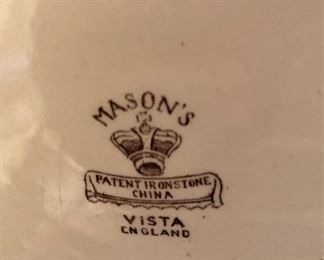 Mason's stoneware "Vista" -  china from England