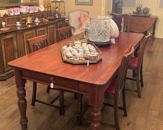 Dining table; 4 dining chairs (sold separately from table) 