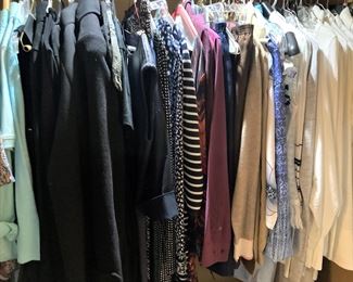 Some of the many clothes . . . some are consigned, so many sizes!
