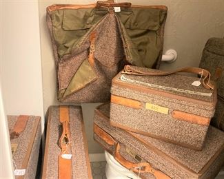 Vintage Hartmann tweed luggage