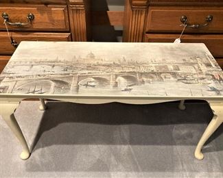 Coffee table (Italian scene on top)